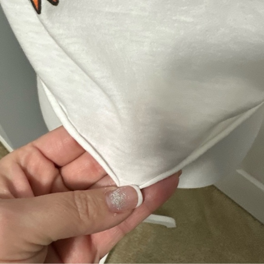 K-Coast Surf Shop Ocean City MD White Cropped  Short Sleeve‎ T-shirt EUC - Picture 5 of 5